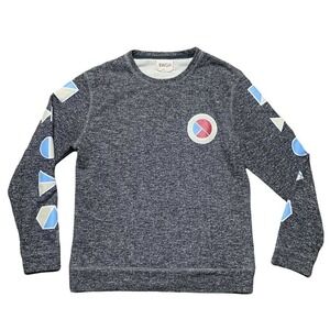 NWOT Brooklyn We Go Hard BWGH Bauhaus Speckled Black Gray Men Sweater Sz Large